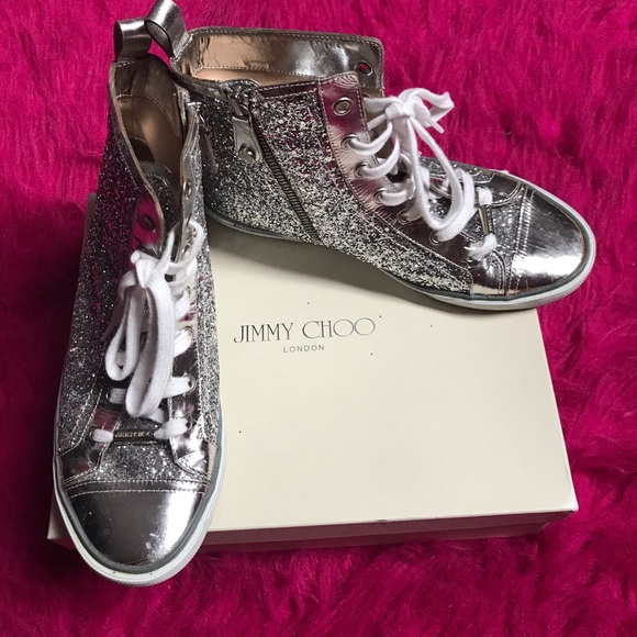 Jimmy Choo Shoes - Jimmy Choo glitter sneakers